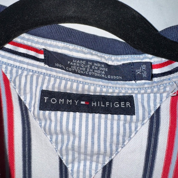 Tommy Hilfiger oversized distressed, vintage collared shirt - Picture 2 of 3
